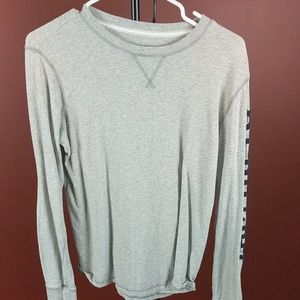Aeropostale Sleeve Gray Thick Weight Tee Shirt